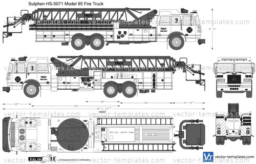 Sutphen HS-5071 Model 95 Fire Truck