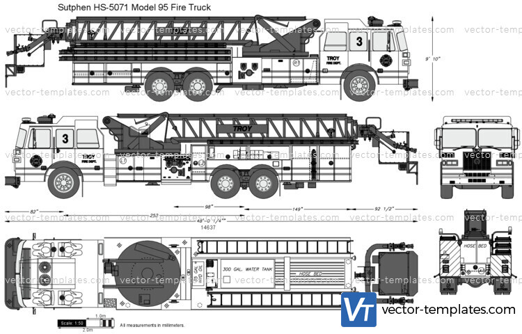 Sutphen HS-5071 Model 95 Fire Truck