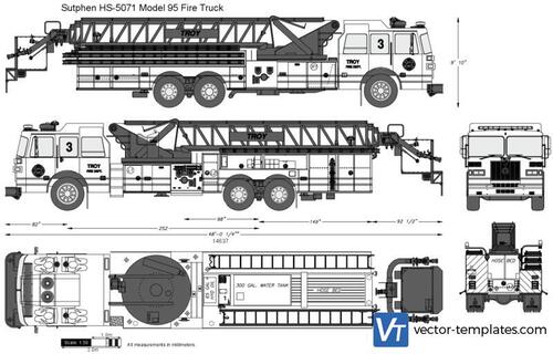 Sutphen HS-5071 Model 95 Fire Truck