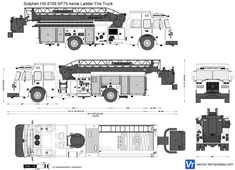 Sutphen HS-5109 SP70 Aerial Ladder FIre Truck