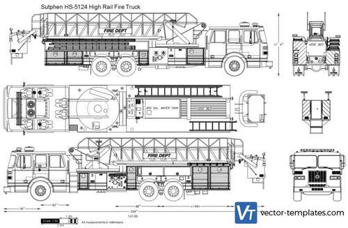 Sutphen HS-5124 High Rail Fire Truck