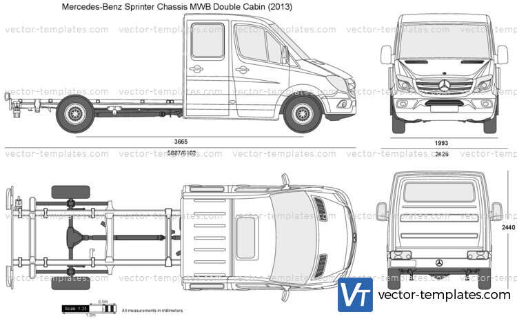 Mercedes-Benz Sprinter Chassis MWB Double Cabin