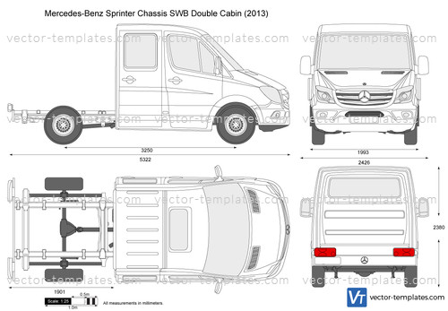 Mercedes-Benz Sprinter Chassis SWB Double Cabin