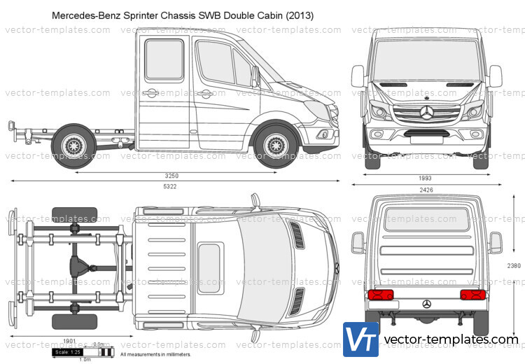 Mercedes-Benz Sprinter Chassis SWB Double Cabin