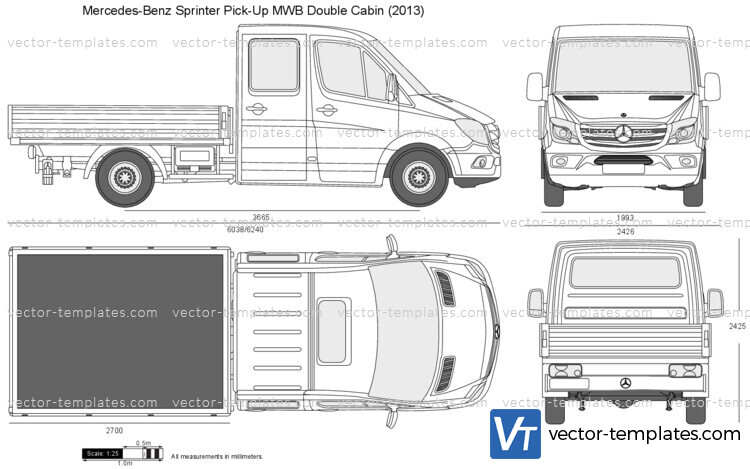 Mercedes-Benz Sprinter Pick-Up MWB Double Cabin