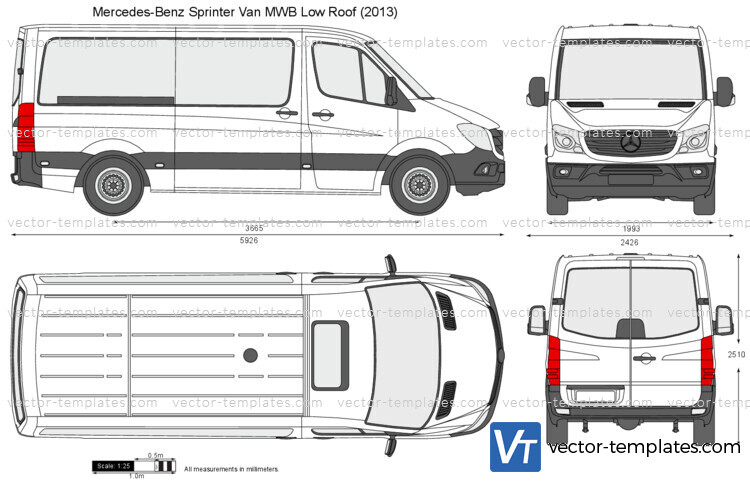 Mercedes-Benz Sprinter Van MWB Low Roof