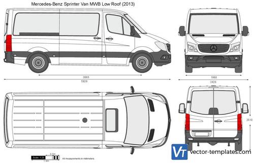 Mercedes-Benz Sprinter Van MWB Low Roof