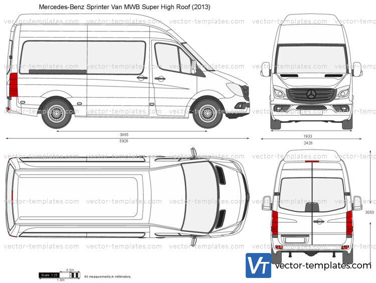 Mercedes-Benz Sprinter Van MWB Super High Roof