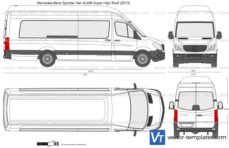 Templates - Cars - Mercedes-Benz - Mercedes-Benz Vito LWB W447