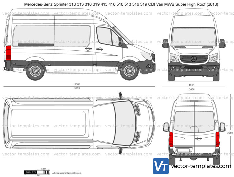 Mercedes sprinter template