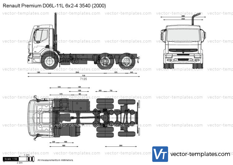 Renault Premium D06L-11L 6x2-4 3540