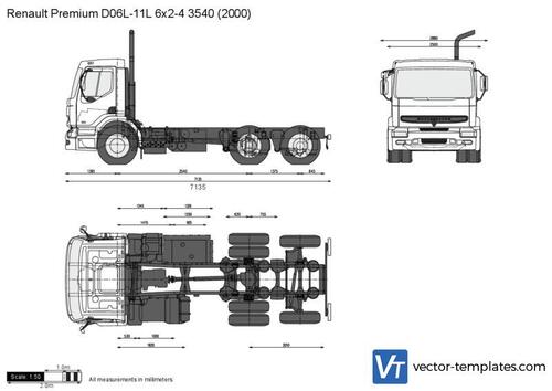 Renault Premium D06L-11L 6x2-4 3540