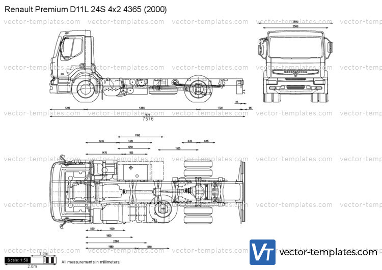 Renault Premium D11L 24S 4x2 4365