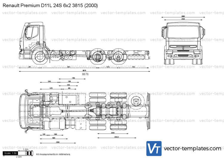 Renault Premium D11L 24S 6x2 3815