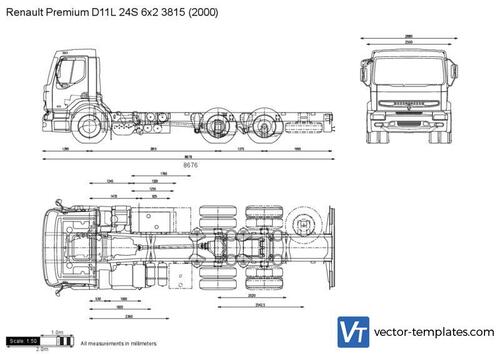 Renault Premium D11L 24S 6x2 3815