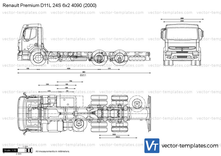 Renault Premium D11L 24S 6x2 4090