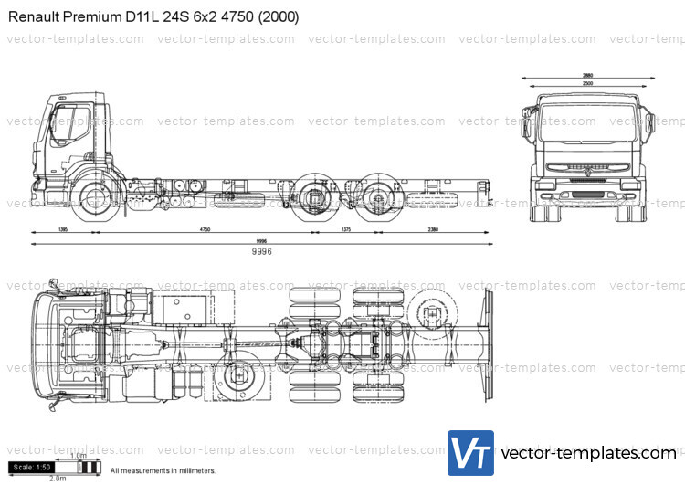 Renault Premium D11L 24S 6x2 4750