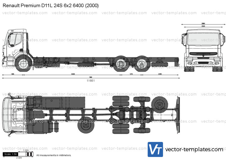 Renault Premium D11L 24S 6x2 6400