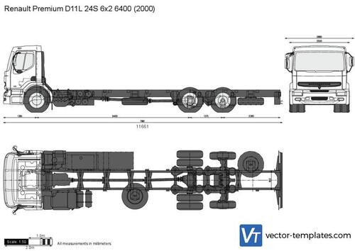 Renault Premium D11L 24S 6x2 6400