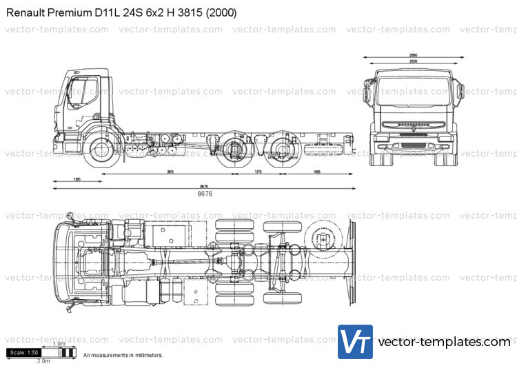 Renault Premium D11L 24S 6x2 H 3815