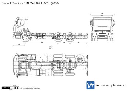 Renault Premium D11L 24S 6x2 H 3815