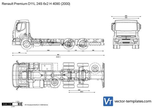 Renault Premium D11L 24S 6x2 H 4090