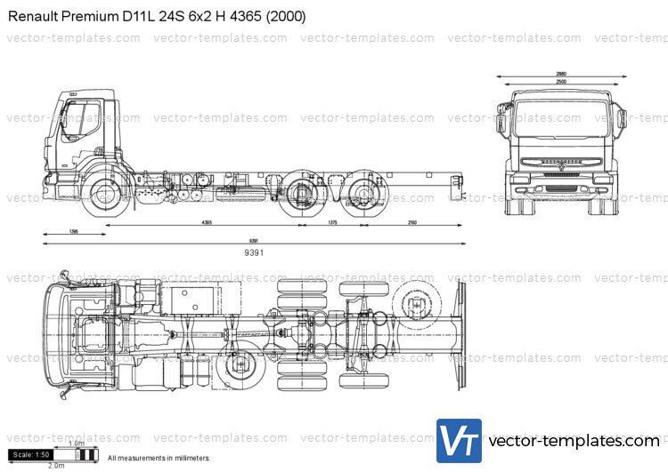 Renault Premium D11L 24S 6x2 H 4365