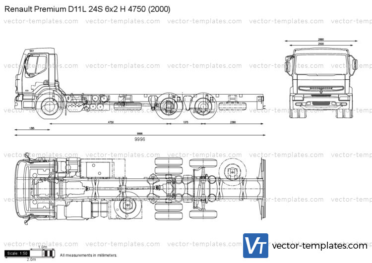 Renault Premium D11L 24S 6x2 H 4750