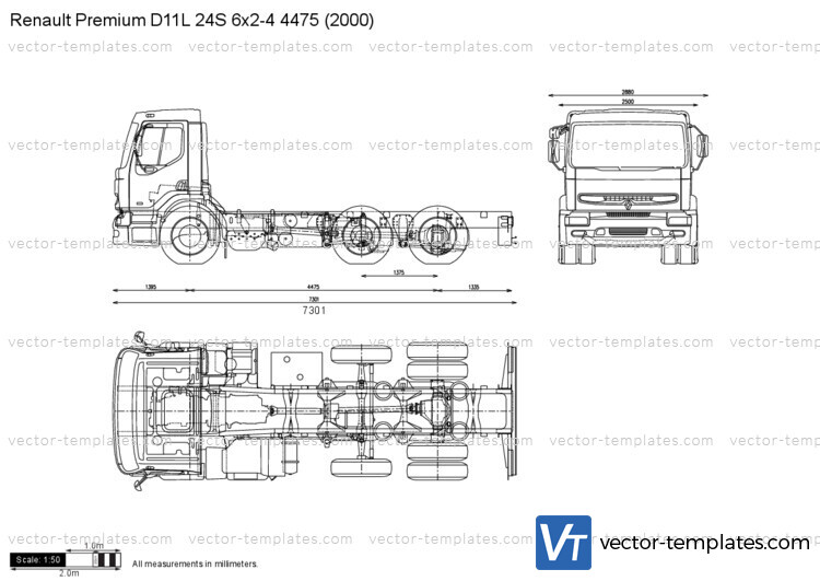 Renault Premium D11L 24S 6x2-4 4475