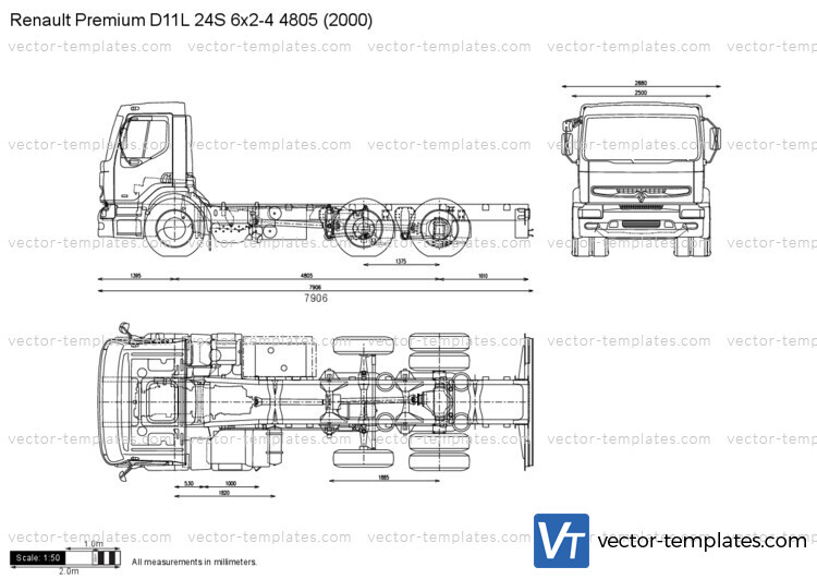 Renault Premium D11L 24S 6x2-4 4805