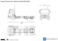 Renault Premium D11L 24S 6x2-4 BOM 4805