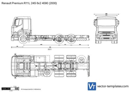 Renault Premium R11L 24S 6x2 4090