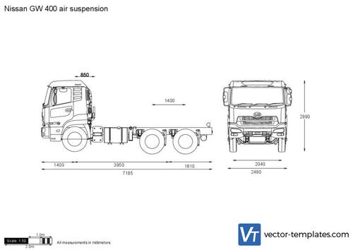 Nissan GW 400 air suspension