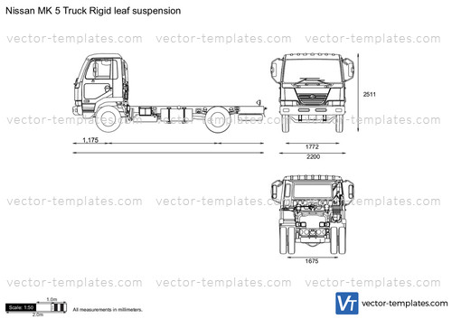Nissan MK 5 Truck Rigid leaf suspension