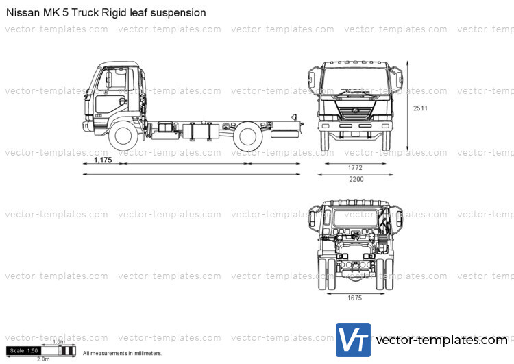 Nissan MK 5 Truck Rigid leaf suspension