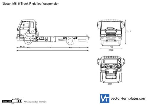 Nissan MK 6 Truck Rigid leaf suspension