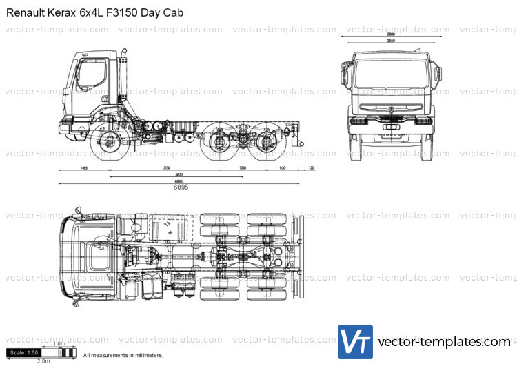 Renault Kerax 6x4L F3150 Day Cab