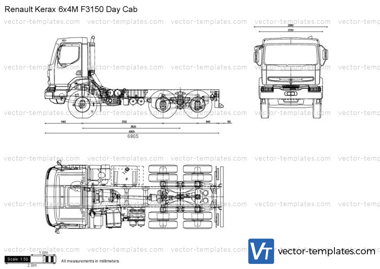 Renault Kerax 6x4M F3150 Day Cab