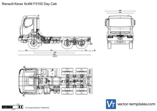 Renault Kerax 6x4M F3150 Day Cab
