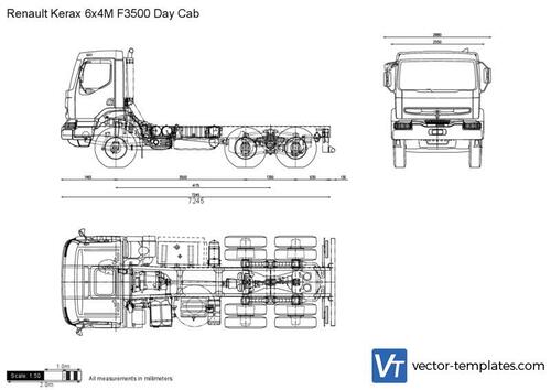 Renault Kerax 6x4M F3500 Day Cab