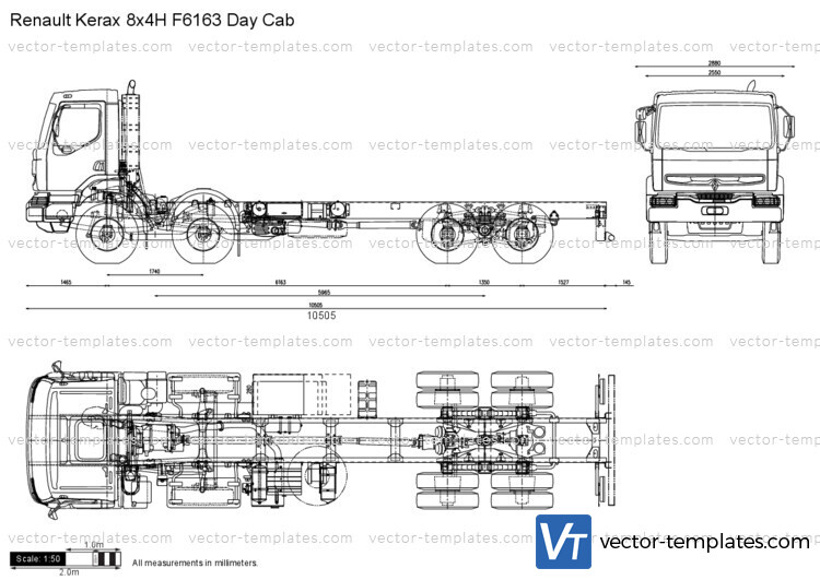 Renault Kerax 8x4H F6163 Day Cab