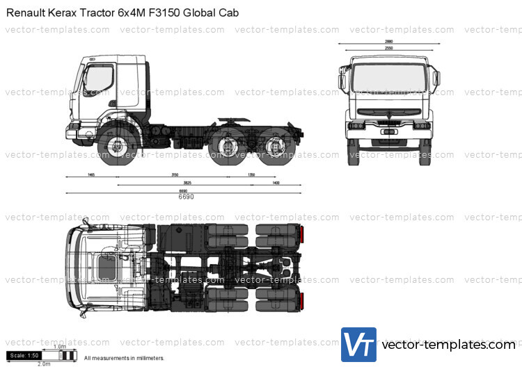 Renault Kerax Tractor 6x4M F3150 Global Cab