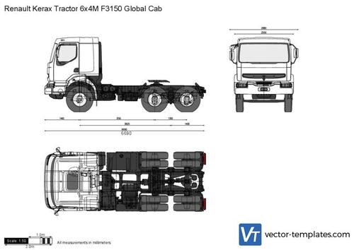 Renault Kerax Tractor 6x4M F3150 Global Cab