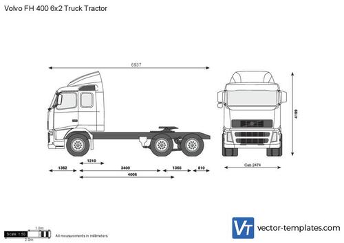 Volvo FH 400 6x2 Truck Tractor