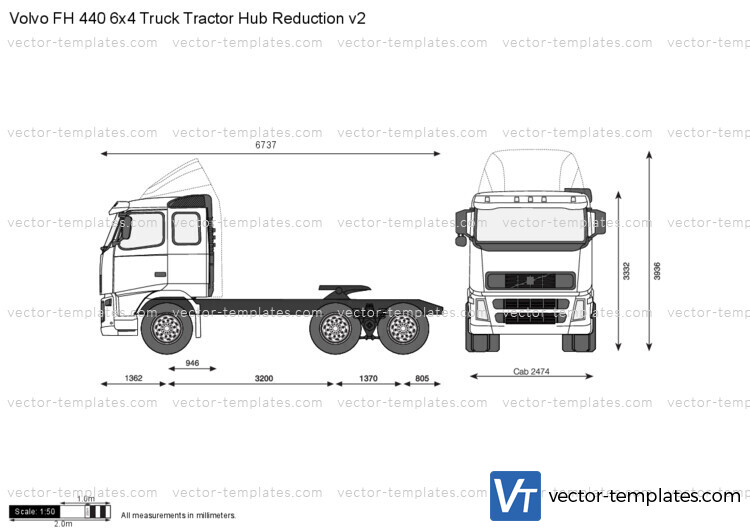 Volvo FH 440 6x4 Truck Tractor Hub Reduction