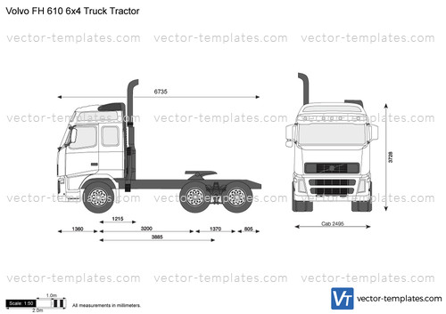 Volvo FH 610 6x4 Truck Tractor
