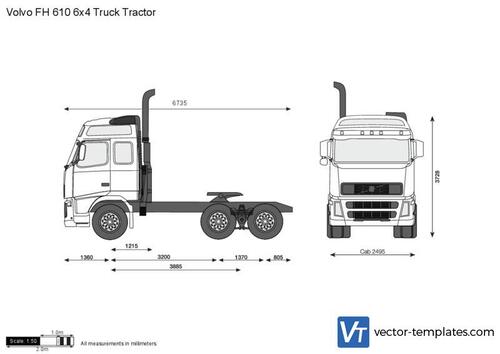 Volvo FH 610 6x4 Truck Tractor