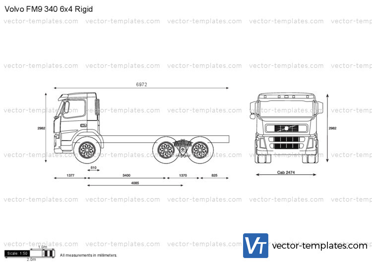 Volvo FM9 340 6x4 Rigid