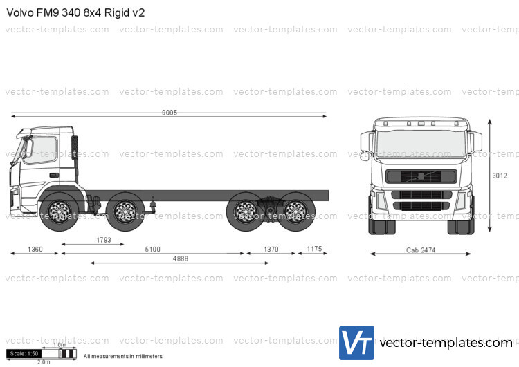 Volvo FM9 340 8x4 Rigid