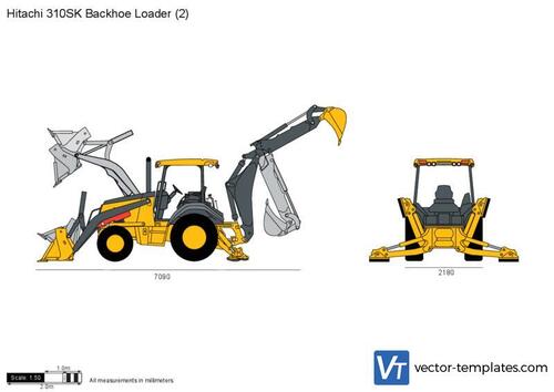 Hitachi 310SK Backhoe Loader (2)